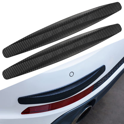 Black Bumper Guard Strip - Anti-Collision Patch, Scratch-Resistant Protector Trim, Universal for Cars SUV Pickup Truck