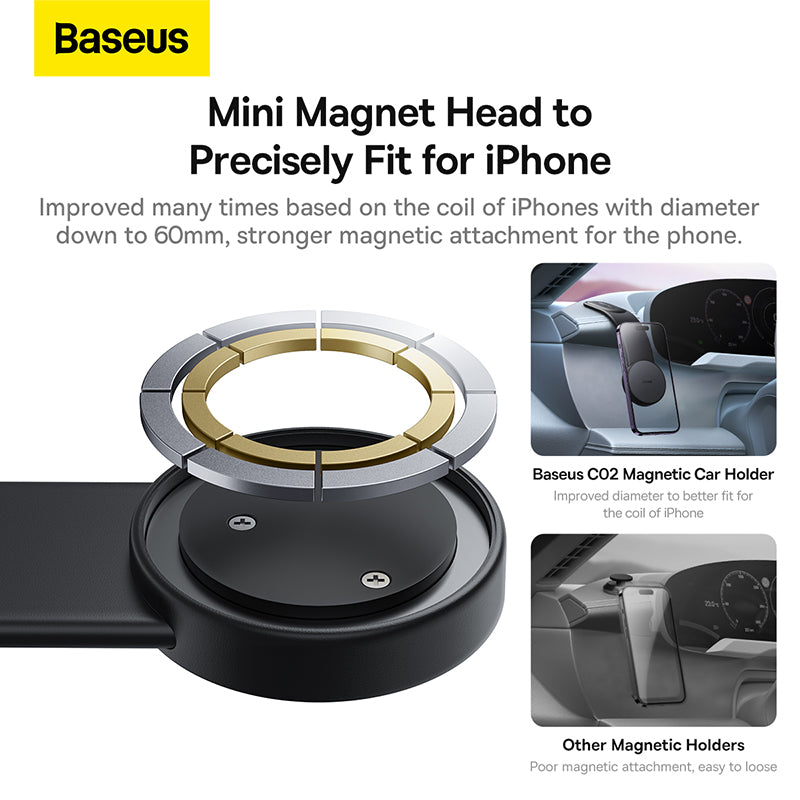 Magnetic Holder Car Phone Holder Stand Foldable Telephone Support Mount for Iphone 12 13 14 Pro Max For Samsung S23