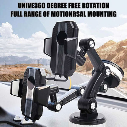 Car Phone Holder Mount, Suction Cup Cell Phone Holder Stand, Universal Dashboard/Windshield/Window Phone Holder One-Button Pop-up Strong Suction Cell Phone Car Mount