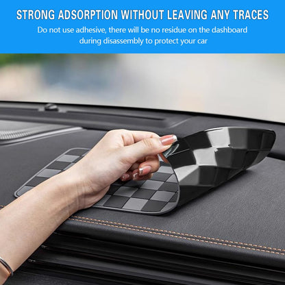 Anti-Slip Car Dashboard Pad, 11.8"*5.9" Non-Slip Vehicle Dash Gripping Mat, Multifunctional Sticky Auto Magic Dashboard Decor Pad for Phone Key Sunglasses for SUV, RV, Truck