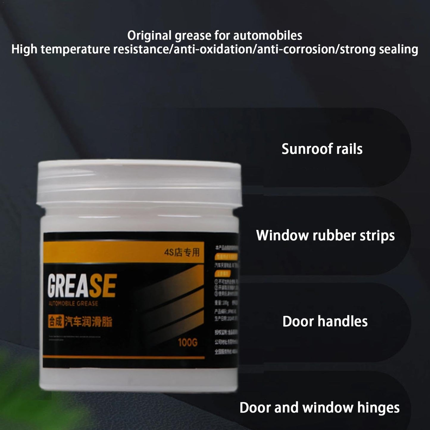 Automotive Grease | High-Temp Grease | Wheel Bearing Grease | Grease for Car Parts, Grease for Cv Joints, Automotive Lubrication, Water-Resistant Grease, Chassis Grease