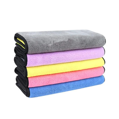 Car Wash Microfiber Towel Car Cleaning Drying Cloth Paint Care Cloth Scratch Free Wash Towels for Detailing(Color:Pink and Gray,Size:30x60cm)