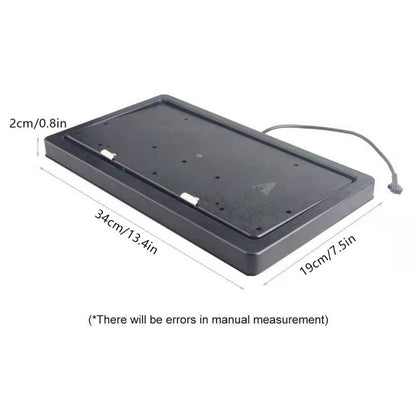 Lntelligence plate North American License Plate Frame, 12V Remote Control Hidden Plate