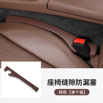 Car Seat Gap Filler 2 Pack, Universal Fit PU Leather Car Seat Gap Plug to Fill The Gap Between Seat and Console, Car Seat Crevice Blocker Stop Things from Dropping