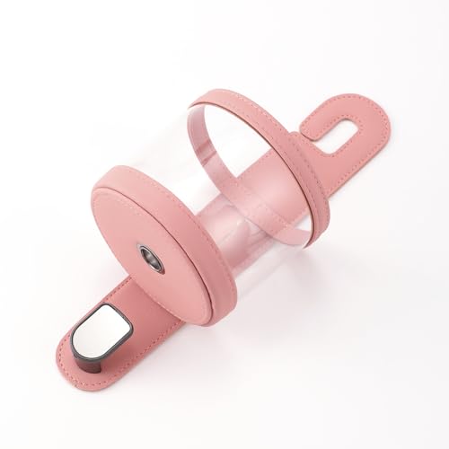 Cup Holder for Car Back Seat Headrest Backseat Purses and Bags Cute Pink Water Bottle Drink Holder with Hook Hanging 2 in 1 Car Seat Back Extra Cup Holder Leather Multifunctional Hook