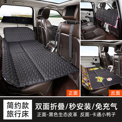 Travel Folding Car Bed Mattress SleepCar Comfortable Travel Snack Camping Bed Cushion Pillow Cartoon SUV Camping Bed Mattress