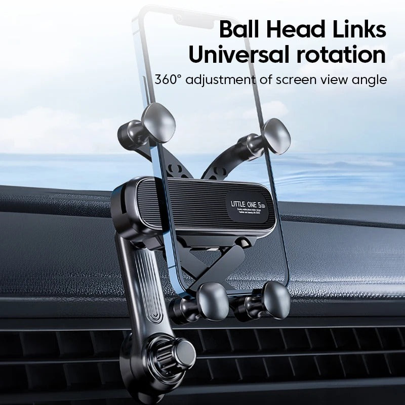 360° Rotatable Gravity Car Phone Holder Car Air Vents Clip Mount Stand Extension Rod in Smartphone Holder Bracket GPS Support